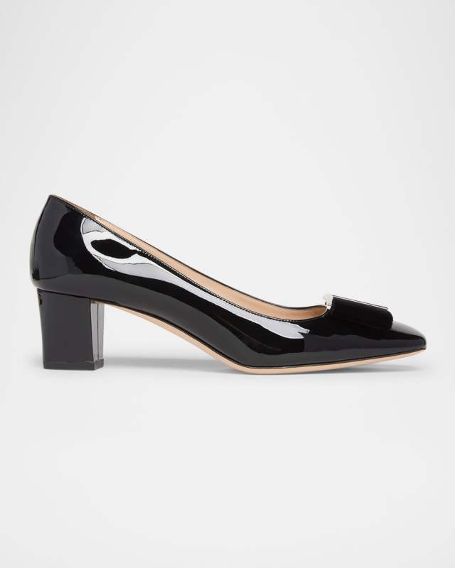 Audrey Patent Bow Ballerina Pumps